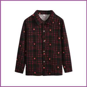 妈妈秋装2020上衣女格子大码长袖衬衫