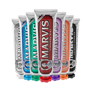 【自营】MARVIS玛尔斯意大利薄荷牙膏85ml*3呵护牙龈清新去牙渍