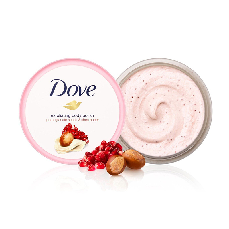 【自营】Dove多芬红石榴籽乳木果冰淇淋身体磨砂膏298g温和去角质