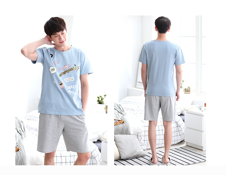 Pyjama mixte en Coton à manche courte - Ref 3006025 Image 28