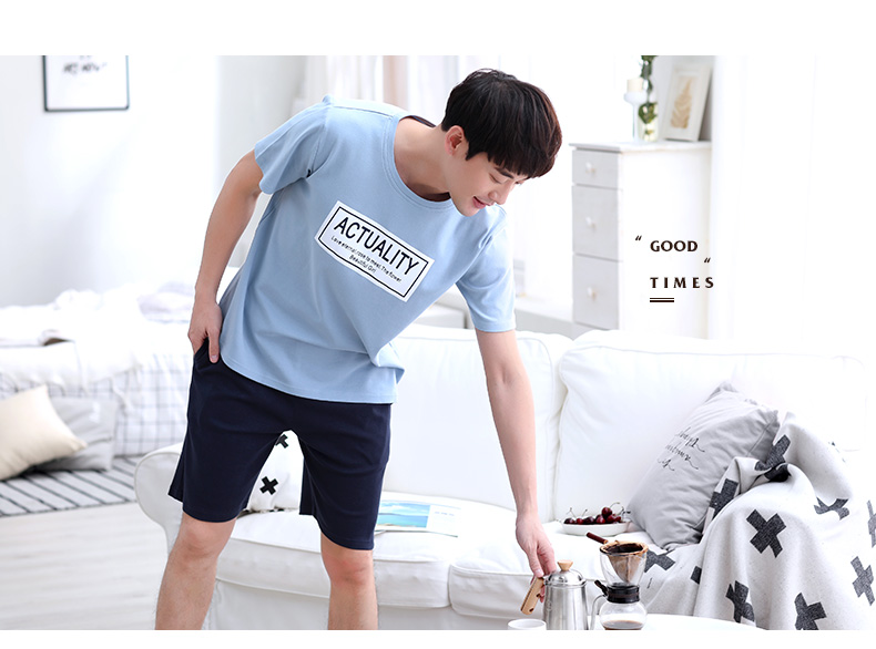 Pyjama mixte en Coton à manche courte - Ref 3006025 Image 41