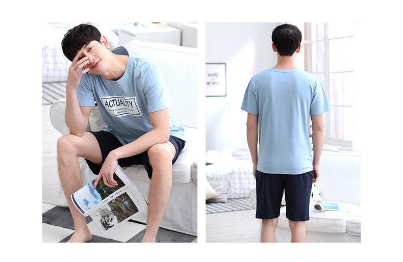 Pyjama mixte en Coton à manche courte - Ref 3006025 Image 42