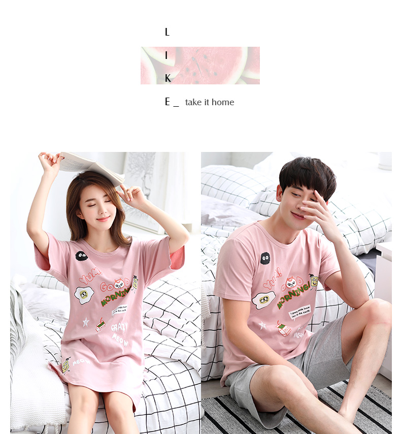 Pyjama mixte en Coton à manche courte - Ref 3006025 Image 17