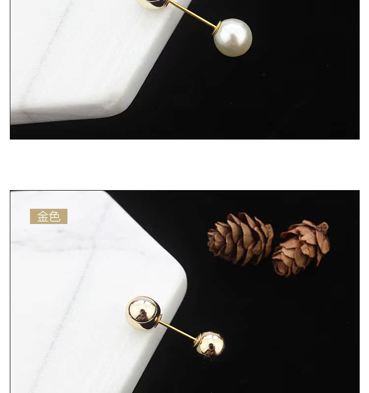Đôi ngọc trai từ pin cổ áo trâm cài áo len nữ corsage áo len nhỏ pin Hàn Quốc hoang dã khăn choàng khóa phụ kiện hoa cài áo