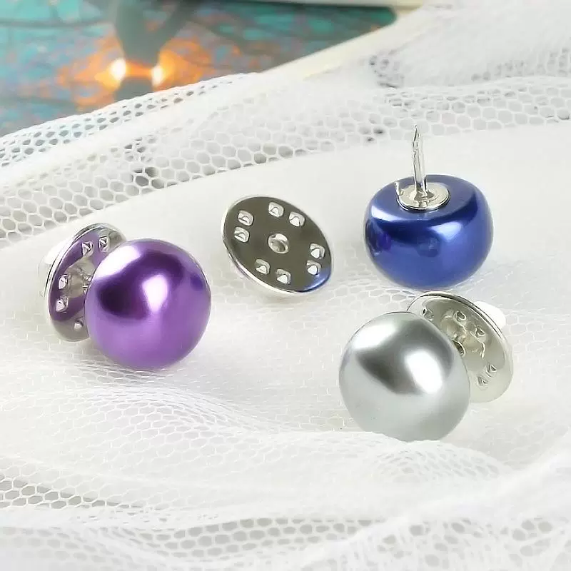 Hàn Quốc Pearl Studs Khóa chống sáng cổ áo choàng khăn choàng cổ DIY khăn quàng cổ cổ pin pin trâm cài phụ kiện nữ