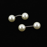 Nhật Bản và Hàn Quốc ngọc trai xoắn ốc pin đôi đầu pin nữ trâm cài áo khoác nam pin kim xoắn ốc tay áo đinh cài áo chanel