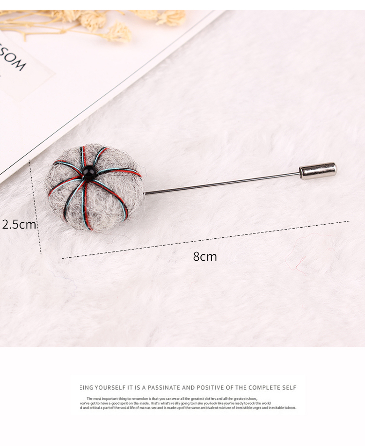 Phiên bản tiếng Hàn của bộ đồ len giáng sinh handmade len nỉ phim hoạt hình Người tuyết nai sừng tấm trâm cài áo len ghim cài cổ áo sơ mi nam