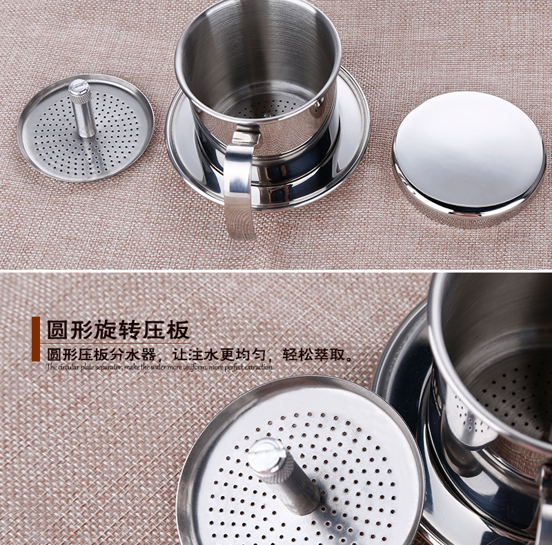 L-BEANS nồi Việt Nam cà phê Việt Nam nồi nhà thép không gỉ cà phê maker sản xuất bia nồi nhỏ giọt nồi nhỏ giọt nồi bình pha cà phê kiểu pháp