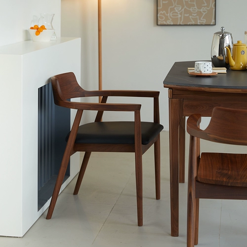 Современный минималистский сплошной древесина, наклонный стул, скандир