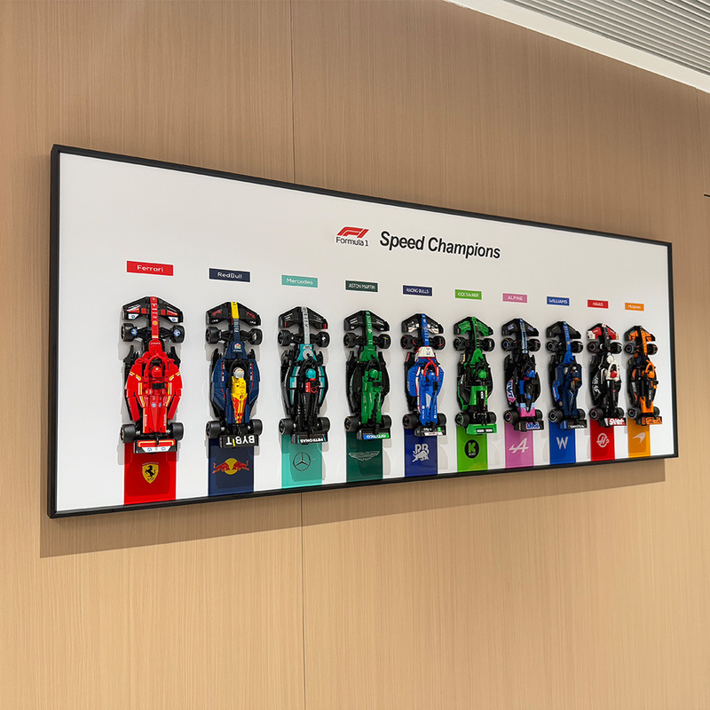 Suitable for Lego 2025 Speedf1 Super Racing Car Building Blocks Wall-Mounted Photo Frame Dust-Proof Display Model Storage Suitable for Lego 2025 Speedf1 Super Racing Car Building Blocks Wall-Mounted Photo Frame Dust-Proof Display Model Storage