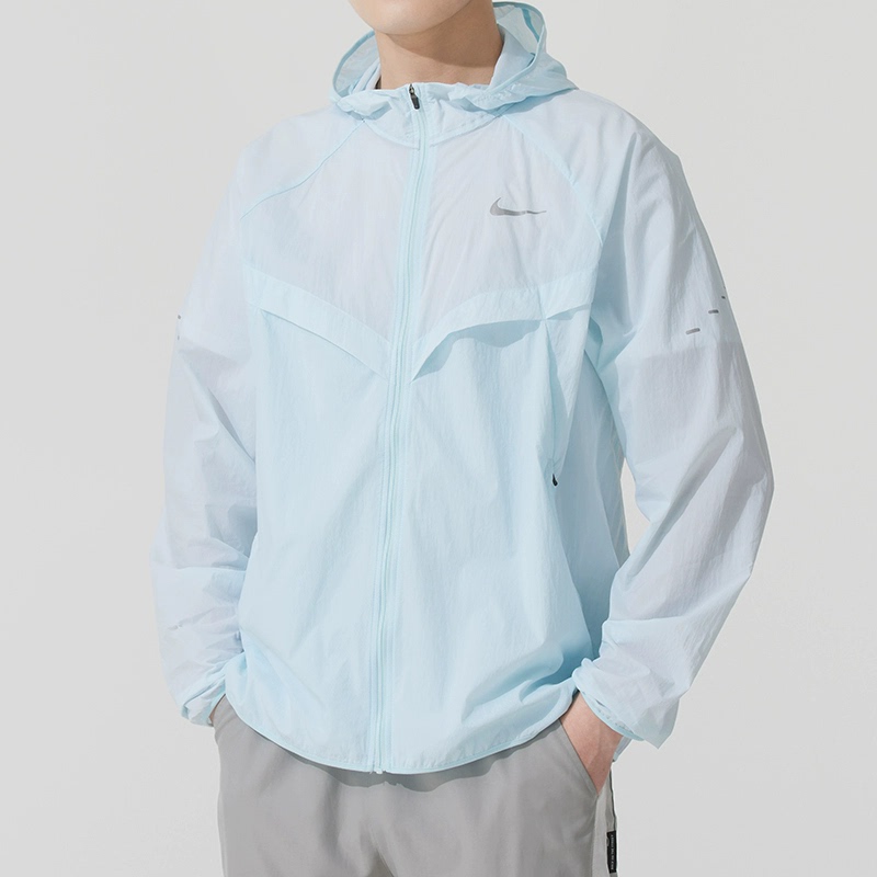 Authentic Nike Men's Sun Protection Skin Jacket Casual Sports Jacket Woven Hooded Running Jacket Hv4549-474 Authentic Nike Men's Sun Protection Skin Jacket Casual Sports Jacket Woven Hooded Running Jacket Hv4549-474