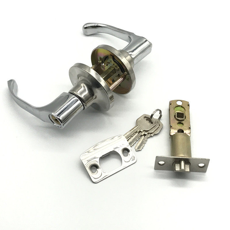 Triple Pole Handle Room Door Lock Makeup Room Door Lock Aluminum Alloy Door Lock Plastic Steel Door Lock Three-pole Type Kitchen Spherical Lock