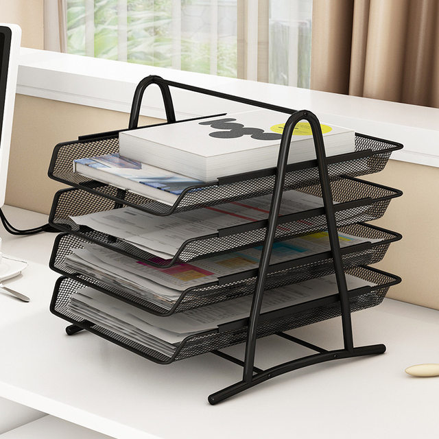 A4 Multi-layer file rack desktop storage office
