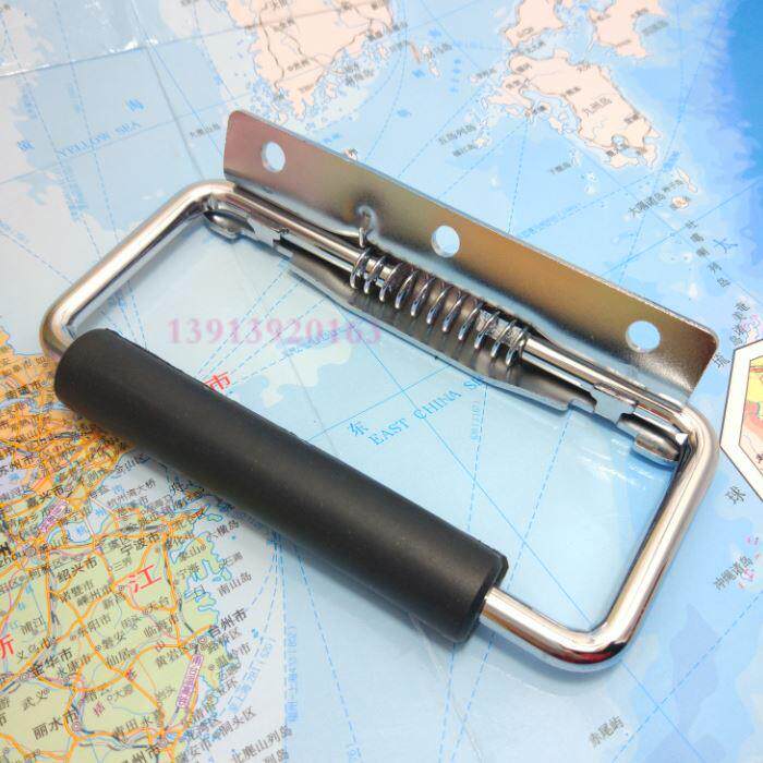 LS504-1 movable handle with spring with rubber sleeve power distribution cabinet door mobile phone case door folding handle