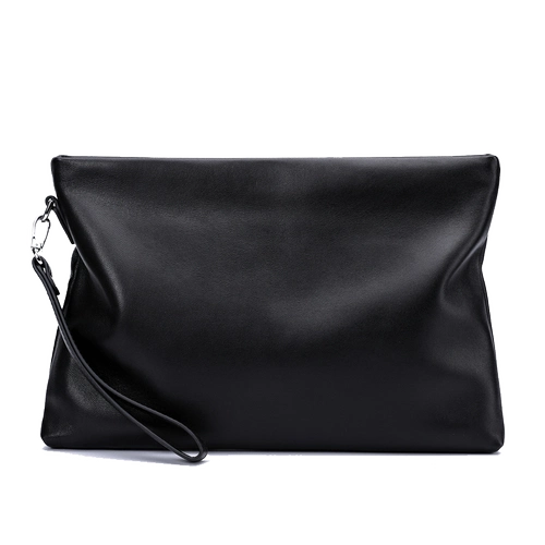 Сумка с петлей на руку, вместительная и большая маленькая сумка клатч, из натуральной кожи, в корейском стиле