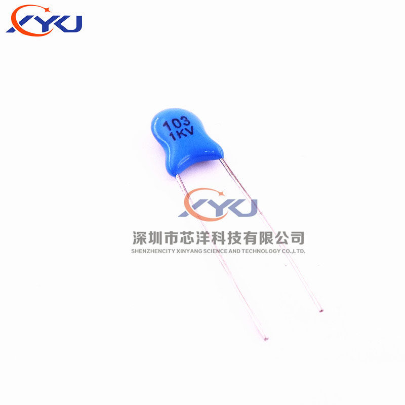 1KV103M high pressure porcelain sheet capacitor 103M 1KV 1000V blue capacitor 1000 = RMB21