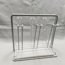 Water cup rack six cup holder glass upside down drain cup water rack with tray storage for convenient and tidy storage