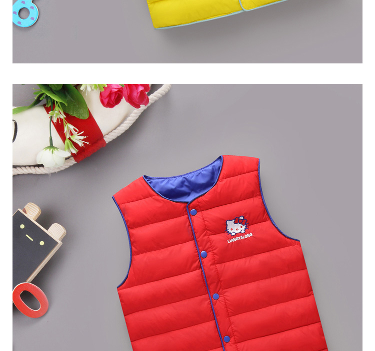 Quần áo trẻ em mới mùa thu và mùa đông trẻ em xuống áo bông bé trai và bé gái vest vai bé mặc vest shop ao khoac tre em dep