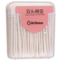 Cotton swab baby ear picking baby special ear picking spoon newborn baby ear picking ear boogers thin small head cotton swab double head