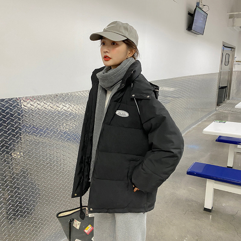 2021 anti-season new cotton-padded clothes female short students Joker ins Wind loose bread clothing cotton jacket tide