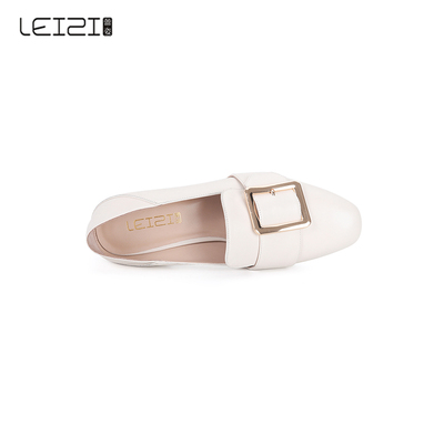 giày Leizi ánh sáng thương hiệu sang trọng của phụ nữ 20 sơn mới da cừu giày đơn nữ sâu miệng thấp gót của phụ nữ giày MD011122005 