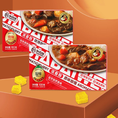 加百味日式速食咖喱块原味辣味200g