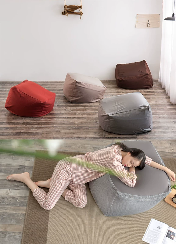 Không in beanbag beanbag tatami vải phòng ngủ sofa phòng khách thoải mái sáng tạo nhỏ đơn sofa ghế tựa - Ghế sô pha