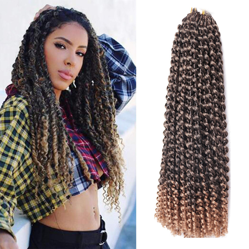 Passion Twist Crochet Hair Water Wave Braiding Hair