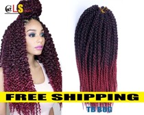3D cubic twist crochet braids faux locs crochet hair dirty braids