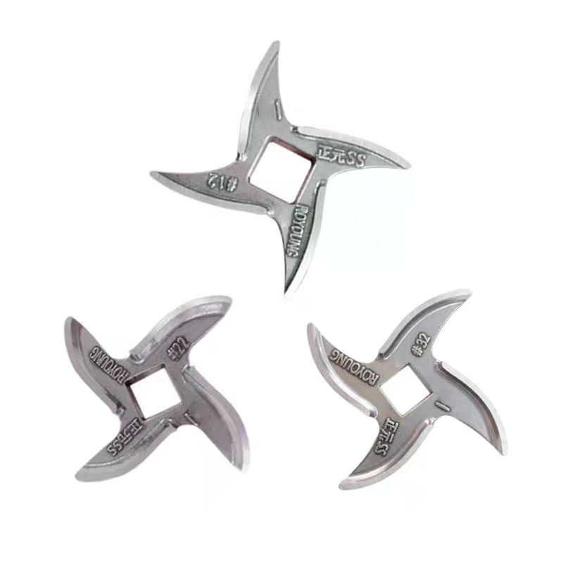 Positive Yuan Little White Twisted Meat Machine Accessories Cross Knife Tortoise Back Knife Stainless Steel Knife 12S22S 32S Original factory