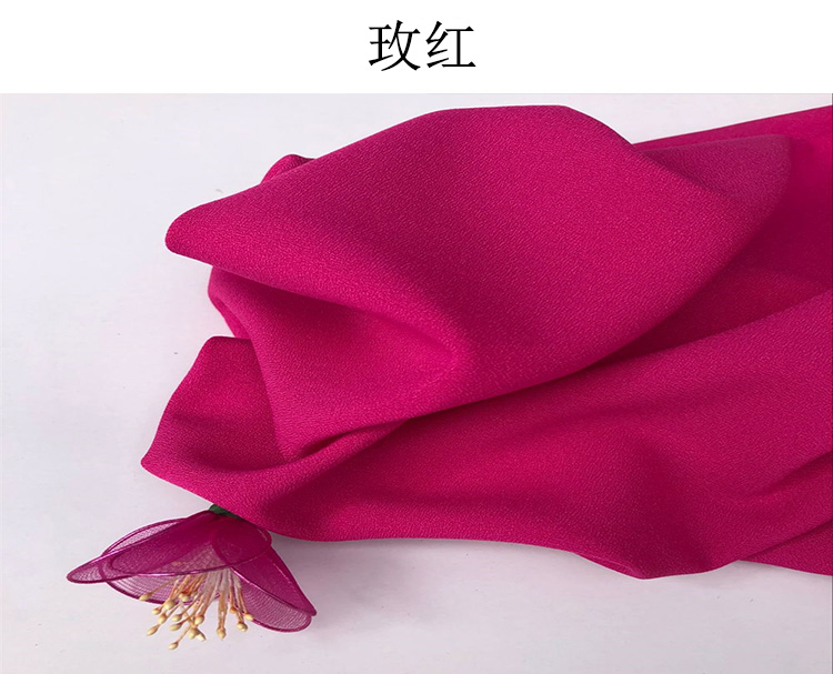 Voan đen căng vải không thấm đơn lớp dày mớ hỗn độn lớp quần chân rộng ăn mặc vải váy lớn - Vải vải tự làm vải thun borip