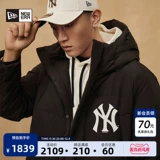 MLB, зимняя длинная толстовка с капюшоном, пуховик, куртка