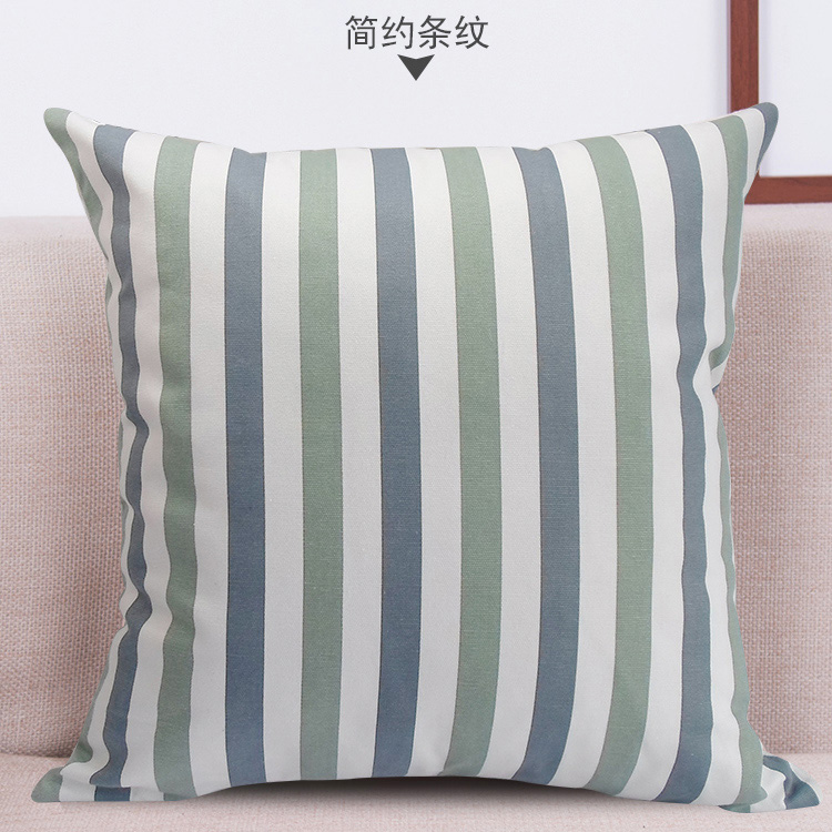 Đơn giản ôm gối lưới đệm bìa sọc pillowcase hình học tựa lưng bìa 40 45 50 55 60 65 70