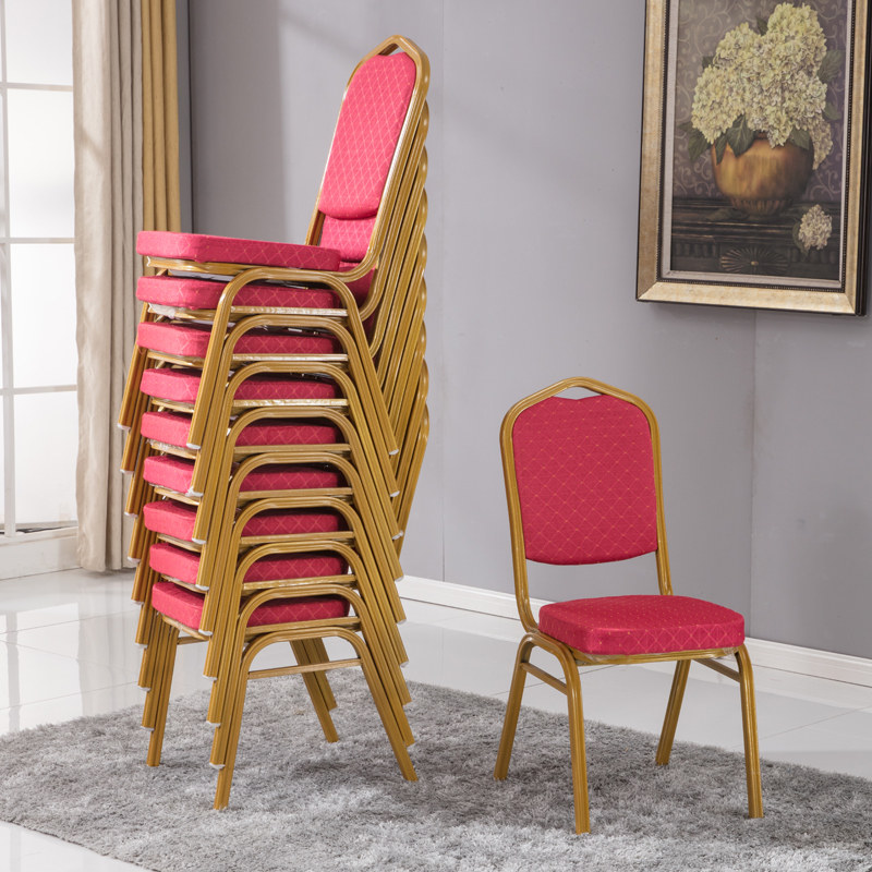 Hanfeng Boya Aluminum Alloy High-end Dining Chair Hotel Banquet Chair Conference Training Activities Special Folding Folding General Chair