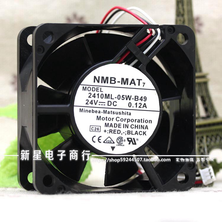 New NMB 2410ML-05W-B49 6025 24V 12A 0 12A turn alarm frequency inverter fan