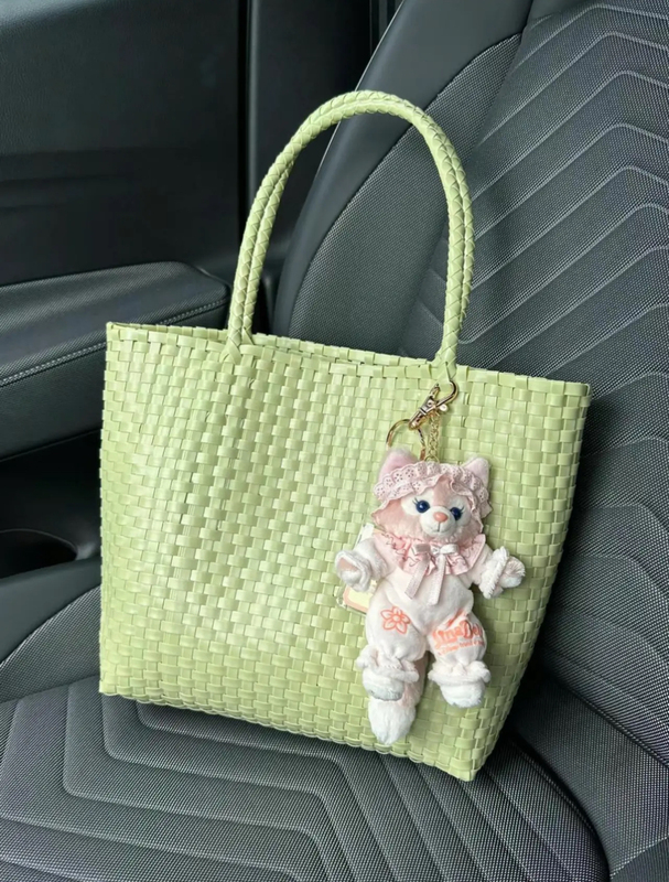 Japanese Style Mommy Bag Woven Bag Women's Handbag Summer Hand-Knitted Bag Vegetable Basket Bag Eco-Friendly Material Fashion Bag Japanese Style Mommy Bag Woven Bag Women's Handbag Summer Hand-Knitted Bag Vegetable Basket Bag Eco-Friendly Material Fashion Bag