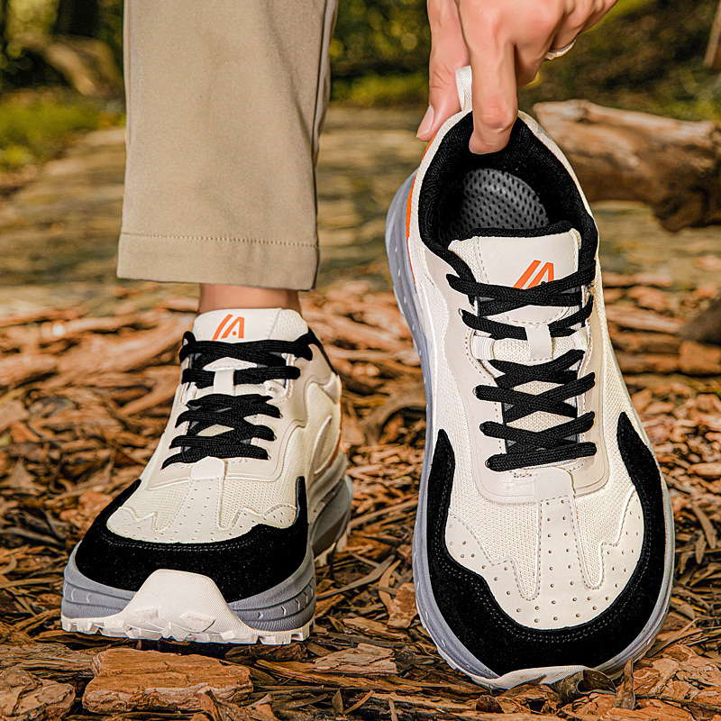 Large Size Wide-Foot Shoes, New Autumn and Winter Models, Wear-Resistant, Non-Slip, Outdoor Sports Hiking Shoes, Widened and Heightened, Wide-Last, Large-Toe Shoes for Men