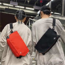 Skew Satchel Mens Tide Signs Day Students Ins Small Satchel Casual Waterproof Oxford Cloth Small Backpack Mesh Red Chest Bag