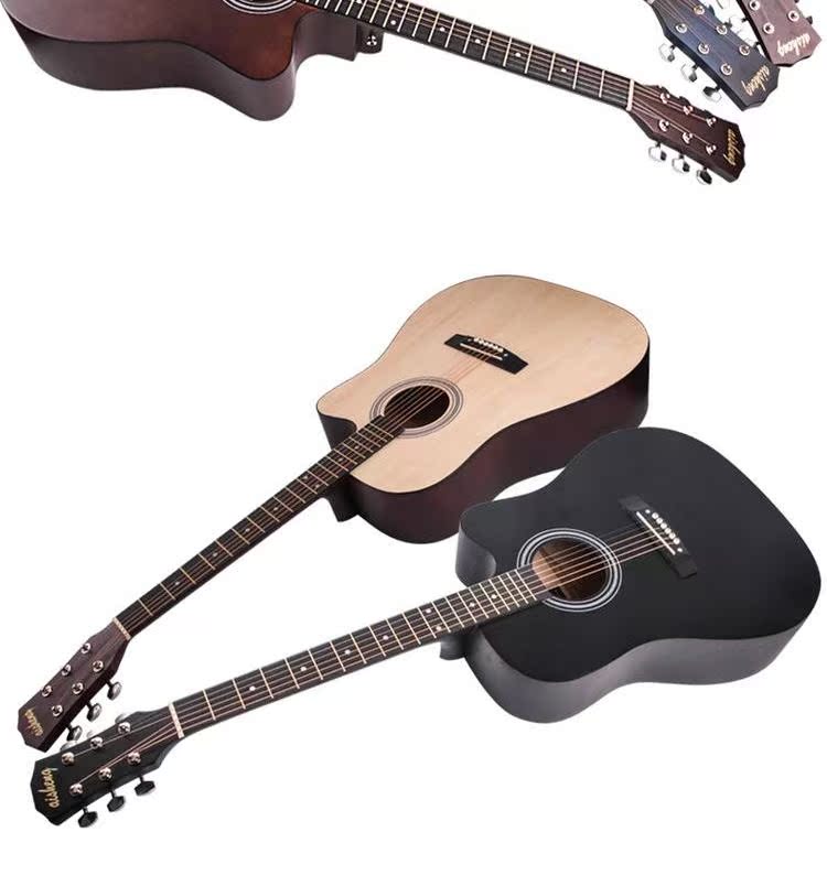 41 inch guitar acoustic người mới thực hành guitar acoustic người mới bắt đầu guitar móng tay nam và nữ sinh viên nhập học nhạc cụ guitar - Nhạc cụ phương Tây đàn guitar fender