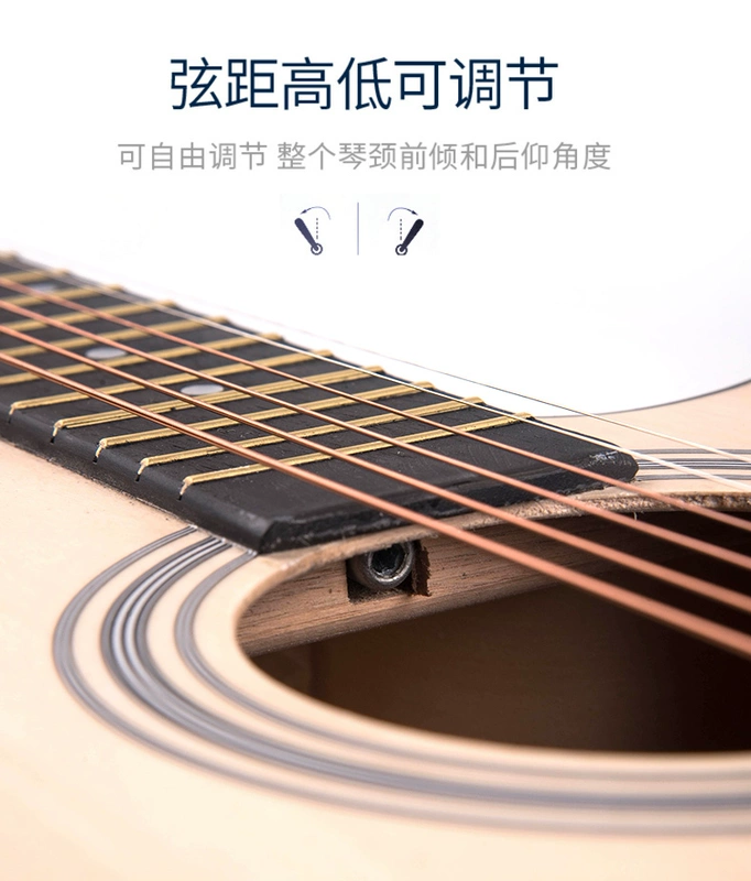 Người mới bắt đầu 41 inch guitar acoustic guitar acoustic guitar nhập học thực hành piano guitar đàn ông và phụ nữ 40 inch nhạc cụ - Nhạc cụ phương Tây ampli guitar điện