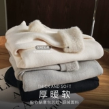 Приятный телу демисезонный белый утепленный трикотажный лонгслив, свитер, изысканный стиль, высокий воротник