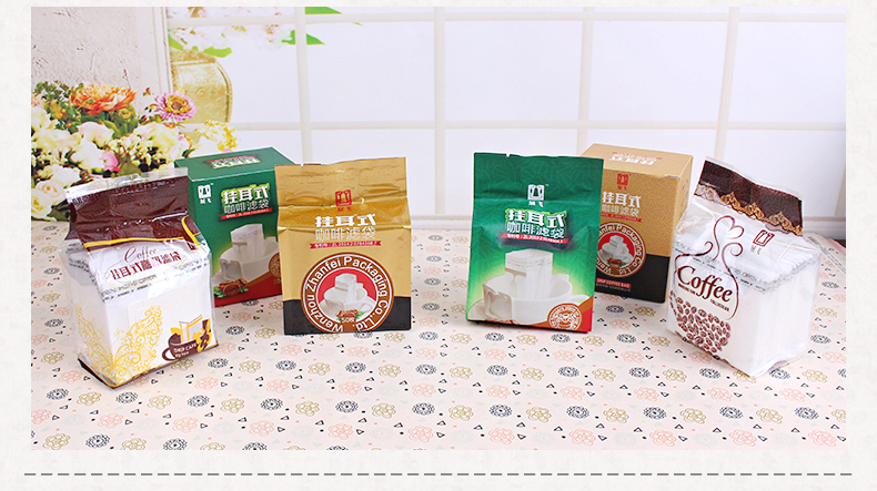 50 tai lọc túi cà phê túi lọc bột cà phê túi giấy Chất liệu Nhật Bản tay lọc túi cà phê - Cà phê tách uống cà phê