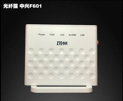 Second-hand original ZTE F601 fiber optic cat GPON light cat ONU new with power supply universal fiber optic cat