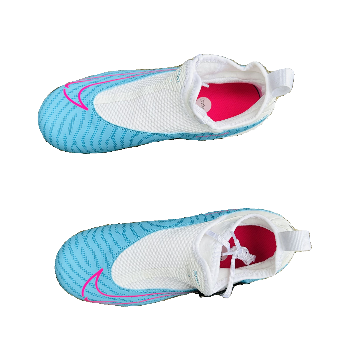 Детские и подростковые футбольные бутсы Nike PHANTOM GX большого размера Ansha AG высокие DV3069-446