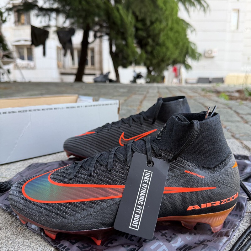 Luoshengmen Genuine Nike Assassin 16 High-Top Super Top Fg Long Spike Real Grass Football Shoes If4100-088
