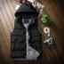 Mùa thu đông 2018 mới xuống áo cotton nữ phiên bản Hàn Quốc của chiếc áo vest tự trồng có đoạn ngắn ngắn đôi màu hoang dã đôi tình nhân vest áo dạ nữ Áo vest