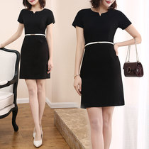 Professional dress Dress Temperament Woman Summer Thin black 2022 New advanced senses high-end tooling workwear skirts