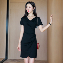 Professional suit one-piece dress woman summer 2022 new black workout slim temperament work suit little sub little black dress
