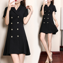 Professional Limen dress Women Summer 2022 New Hepburn Winless Black Black Dress Black Workwear Skirt Suit Skirt