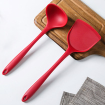 Home silicone shovel set spatula soup spoon household kitchenware kitchen cooking shovel non-stick pan special fried spoon